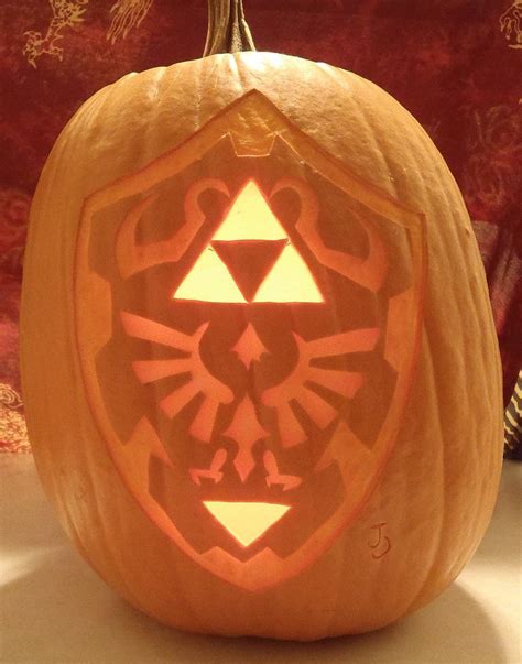 Hylian Shield From Zelda Pumpkin Pumpkin Carving Pumpkin Carving