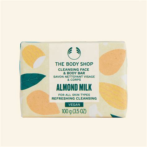 Almond Milk Cleansing Face And Body Bar Soap The Body Shop The Body