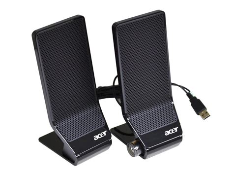 Ms1238ua Acer Black Audio Usb Wired Desktop Computer Pc Speakers Set
