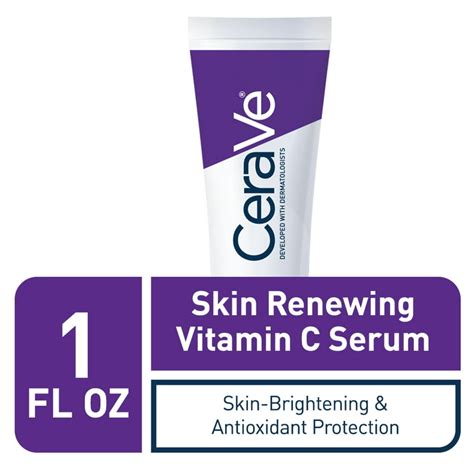 Cerave Skin Renewing Vitamin C Serum With Hyaluronic Acid 1 Fl Oz