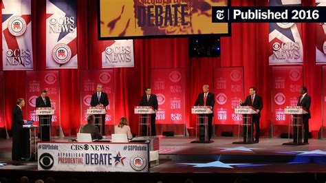 Transcript Of The Republican Presidential Debate The New York Times