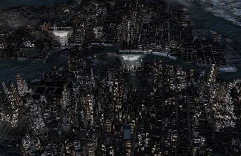 Batmans Gotham City In 3d Maps Techglimpse