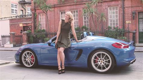 Maria Sharapova Takes The New Boxster Spyder For A Spin In London Youtube