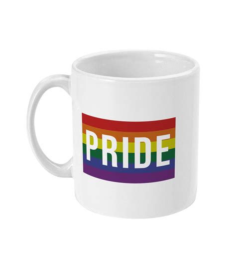 Pride 11oz Ceramic Mug Gay Pride Mug Lgbtq T Rainbow Etsy