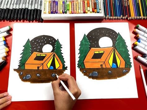 These Camping Themed Art Lessons Are All Your Kid Needs To Keep Busy
