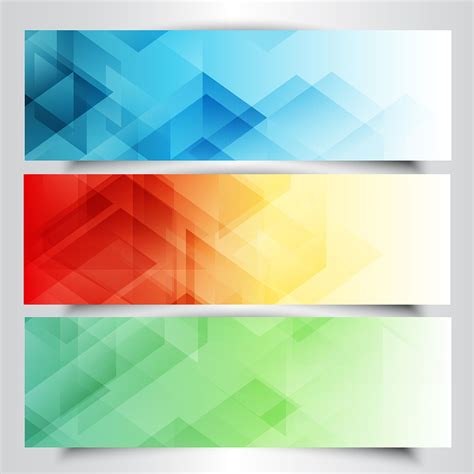 Modern Banners With Abstract Design 209641 Vector Art At Vecteezy
