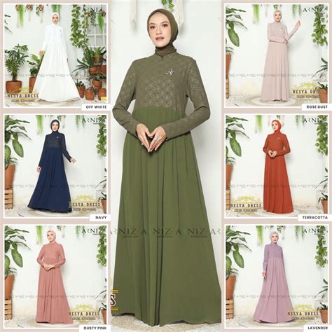 Jual Nesya Dress Original By Arniz Collection Shopee Indonesia