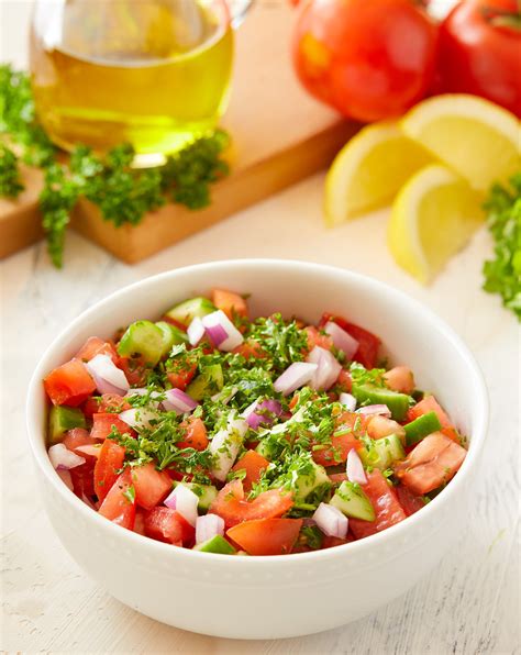 The Most Popular Arabic Salad Salata Baladia Middle East Recipes