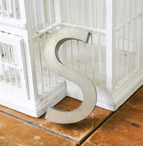 Vintage Metal Shop Letters By Bonnie And Bell