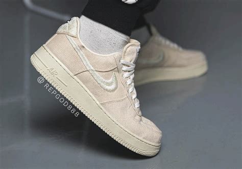 Stussy X Air Force 1 Mid Fossil Airforce Military
