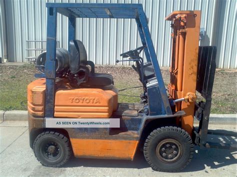 Toyota 3000 Lb Sideshifter Forklift 2 Stage Air Tires Pneumatic Lp Only