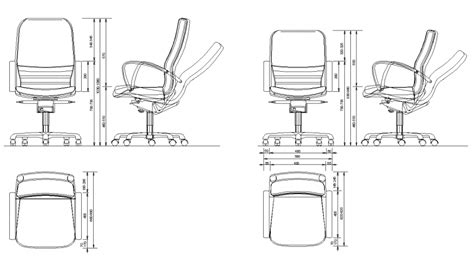 Office Furniture Chair Detail Cad Blocks Layout Dwg File Cadbull