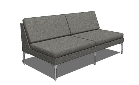 Download our dwg furniture files for free and quickly. Two seated modern sofa set 3d block cad drawing details ...
