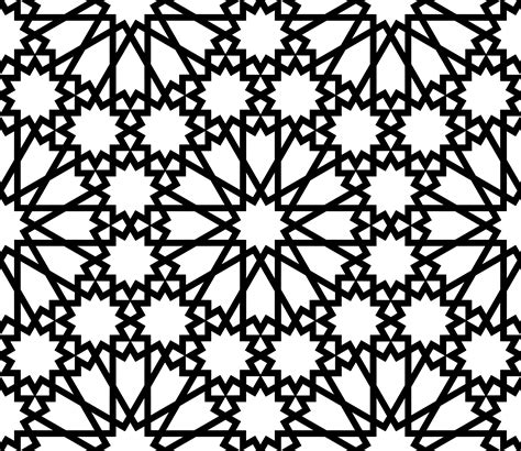 Islamic Style Black And White Pattern 1308770 Vector Art At Vecteezy