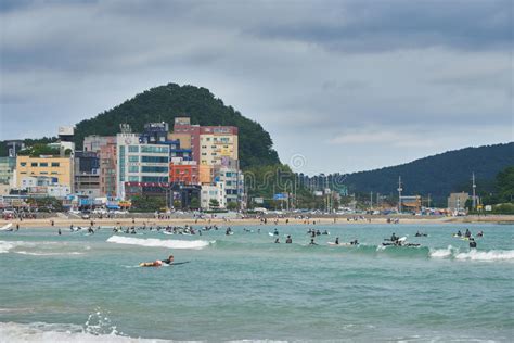Busan Korea September 19 2015 Songjeong Beach Editorial