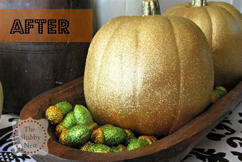 Super Simple Glitter Pumpkins Some Exciting News And A Stencil Winner