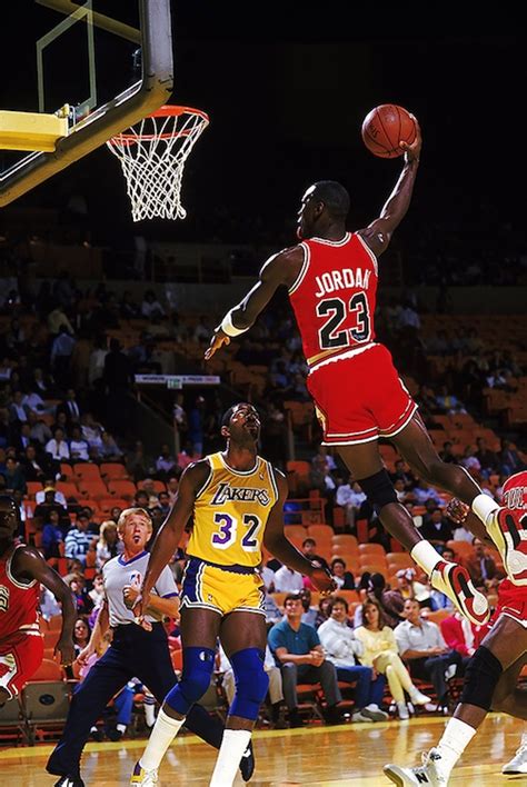 Michael Jordan Dunking on Magic Johnson - Athena Posters