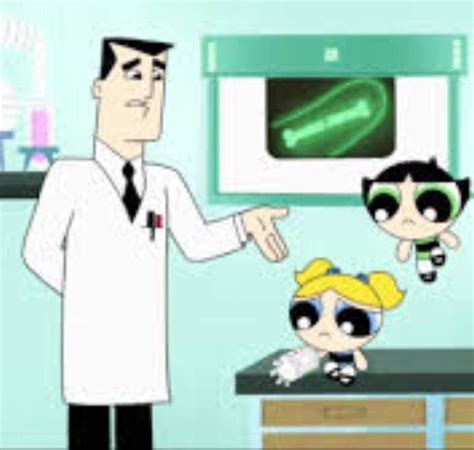 Professor Utonium With Bubbles And Buttercup Screenshot The Powerpuff Girls Reboot Cartoon