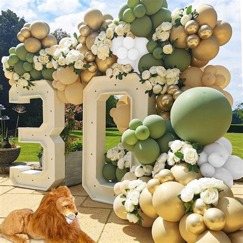 Buy Djlla Sage Green Balloon Garland Arch Kit Olive Green Arch With