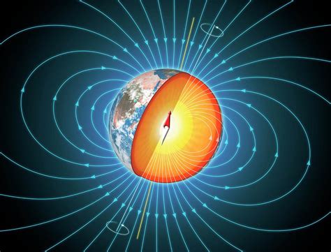 Earths Magnetic Field Photograph By Mark Garlickscience Photo Library
