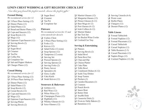 wedding registry checklist wedding registry checklist wedding gift