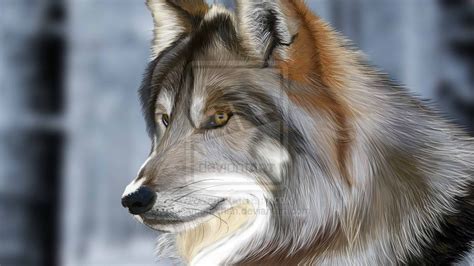 Painting Practice Wolf By Icamon On Deviantart