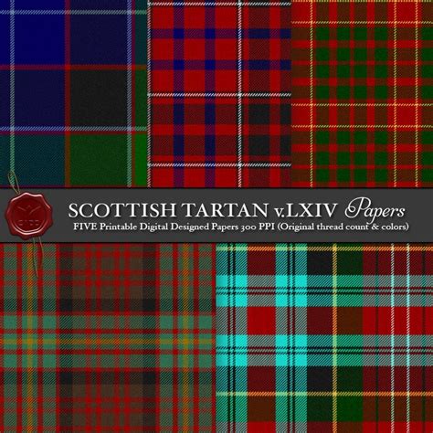 Digital Printable Scottish Tartan Plaid Highland Clan Cameron Etsy Uk