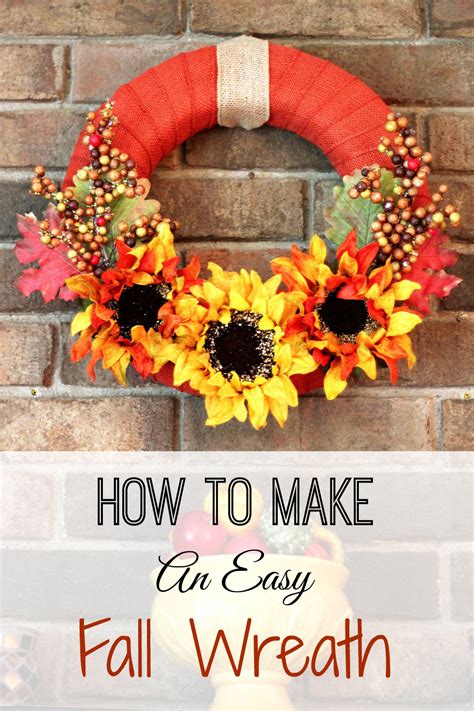 Easy homemade tan removal treatment: Do It Yourself: Easy Fall Wreath - Money Saving Mom®