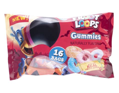 Buy Kelloggs Froot Loops Trick Or Treat 16 Count Gummies Online At
