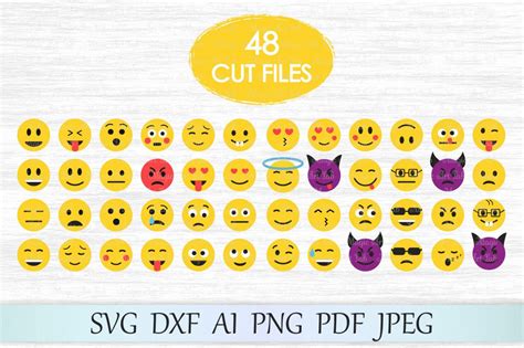 Emoji SVG, Emoticon svg, Emoji print svg, Emoji vector, Emoji clipart, Smile print svg, Emoji 