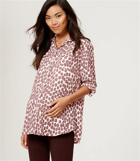 Primary Image Of Petite Maternity Utility Blouse