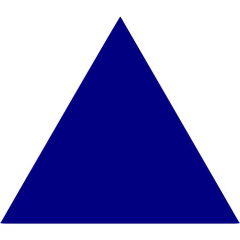 Navy Blue Triangle Icon Free Navy Blue Shape Icons