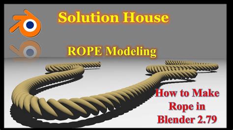 Modeling Rope In Blender How To Make Rope In Blender 2 79 Rope