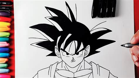 Como Desenhar O Goku Aprenda Desenhar O Personagem De Dragon Ball