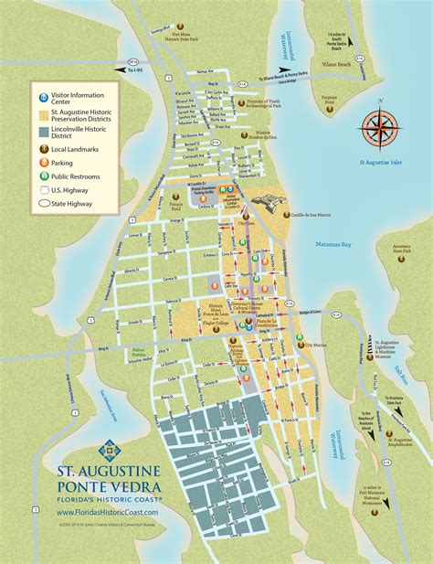 St Augustine Florida Tourist Map Best Tourist Places In The World