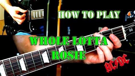 How To Play Whole Lotta Rosie By Acdc Guitar Lesson Akkoorden Chordify