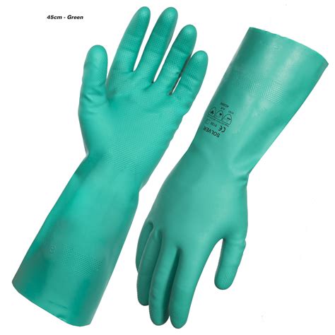 Nitrile Glove 45cm Green Size 10 Agboss
