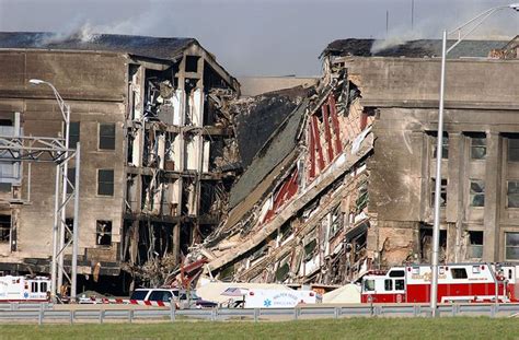 The View Of The Damage Done To The Western Ring Of The Pentagon