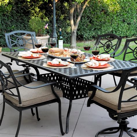4.5 out of 5 stars. Darlee Ten Star 7 Piece Cast Aluminum Patio Dining Set