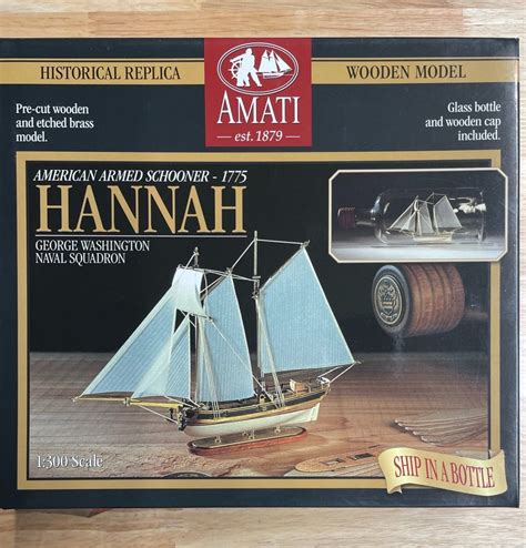 Hannah Ship In A Bottle By Delmermodels Amati 1300 Kit Build