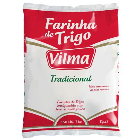Farinha De Trigo Vilma Tradicional 1kg Supernosso