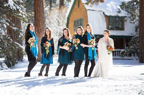 South Tahoe Winter Wedding In Snow Wedding Photos Lake Tahoe Wedding
