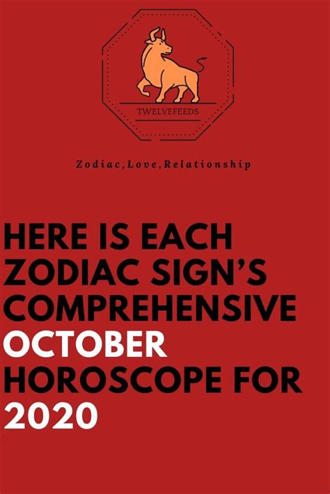 Here Is Each Zodiac Signs Comprehensive October Horoscope For 2020