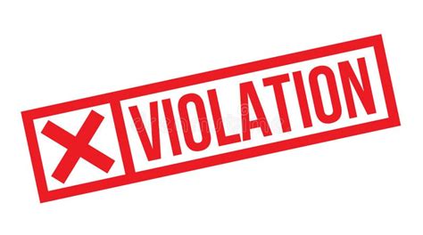Violation Stamp On White Stock Vector Illustration Of Behavior 142305531