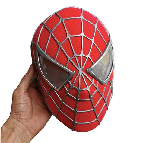 Spiderman Mask Cosplay Sam Raimi Spider Man Mask Adults With Etsy