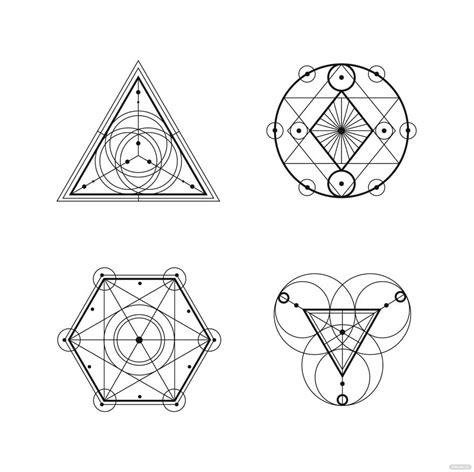 Sacred Geometry Vector In Illustrator Svg  Eps Png Download