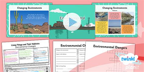 Science Living Things And Their Habitats Environmental Changes Year 4