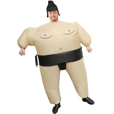 buy huishang sumo wrestler inflatable costume for adults and teens sumo suit halloween costumes