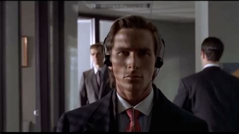 Patrick Bateman Walks Into His Office While Listening To Bury The Light