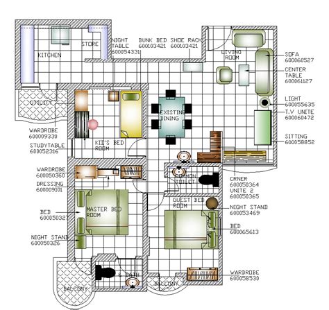 Residential Building Plan Detail 2d View Layout Autocad File Cadbull